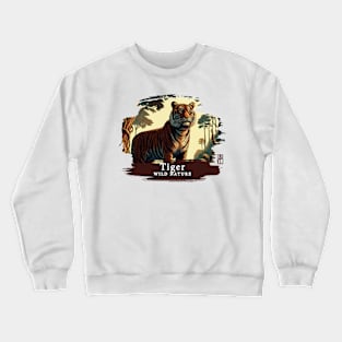 Tiger- WILD NATURE - TIGER -12 Crewneck Sweatshirt